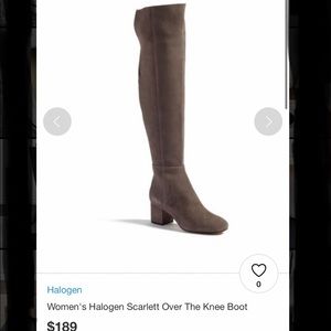 Women’s Halogen Scarlett over the knee boots sz 8